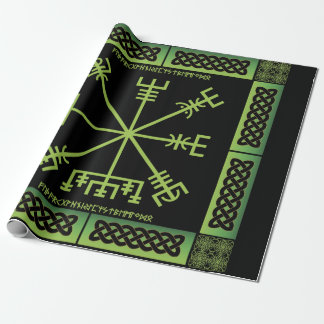 Celtic Vegvisir Wrapping Paper Cadeaupapier