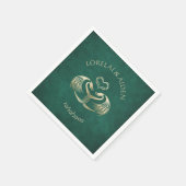 Celtic Viking Dragon Wedding Servet (Hoek)