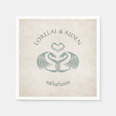 Celtic Viking Dragon Wedding Servet (Voorkant)