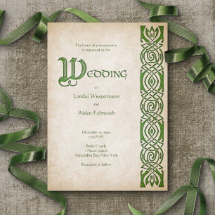 Celtic Viking Fantasy Wedding Kaart