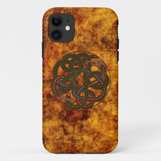 Celtic Viking Serpent Shield Design iPhone 5 Hoesj Case-Mate iPhone Case (Achterkant)