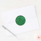 Celtic Warior Shield knoop Ronde Sticker (Envelop)
