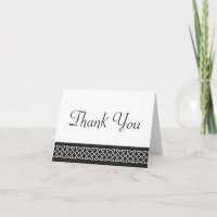 Celtic Weave Hearts in Black Dank je kaart