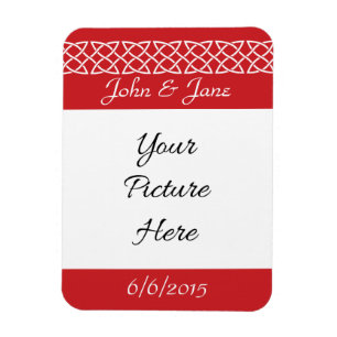 Celtic Weave Hearts in Cherry Save-the-Date Magnet Magneet