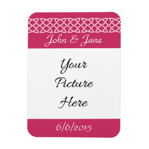 Celtic Weave Hearts in Raspberry Reminder Magnet Magneet