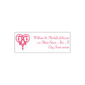 Celtic Weave Hearts Zelfinkt Adres Stempel (Design)