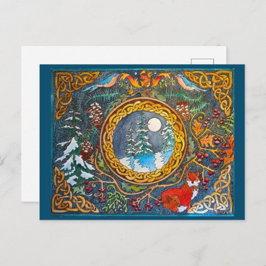 Celtic Winter Briefkaart (Voorkant / Achterkant)
