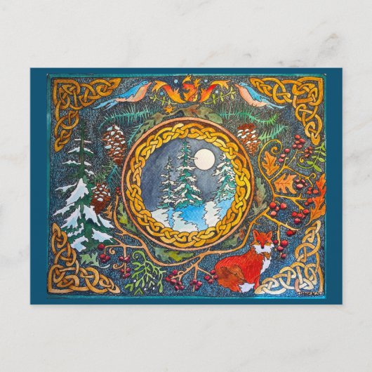 Celtic Winter Briefkaart (Voorkant)