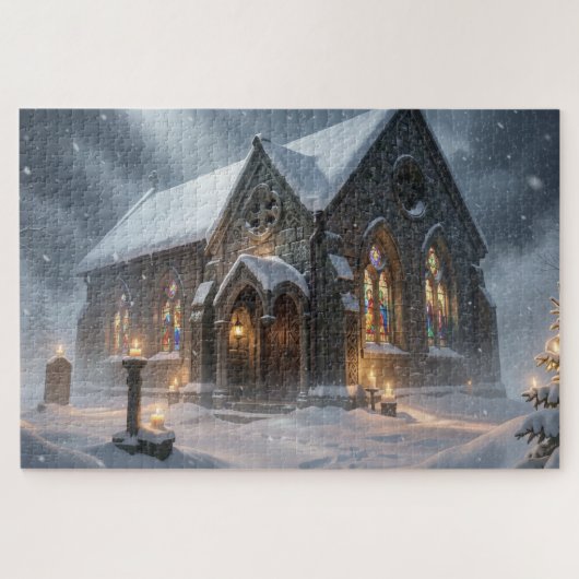 Celtic Winter Chapel Jigsaw Puzzle Legpuzzel (Horizontaal)