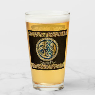 Celtic Wolf Knotwork Triad Glas