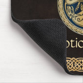 Celtic Wolf Knotwork Triad Muismat (Hoek)