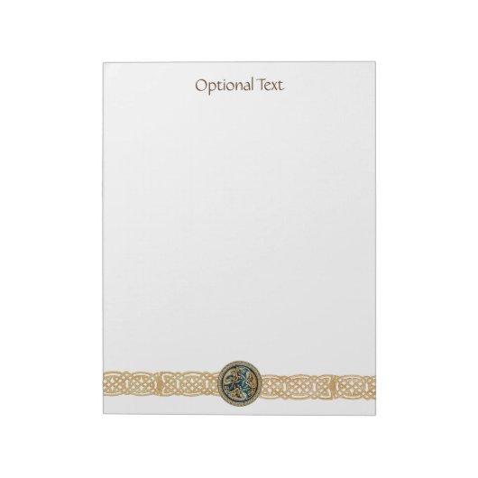 Celtic Wolf Knotwork Triad Notitieblok (Gedraaid)