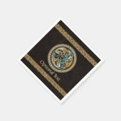 Celtic Wolf Knotwork Triad Servet (Hoek)