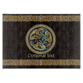 Celtic Wolf Knotwork Triad Snijplank (Voorkant)