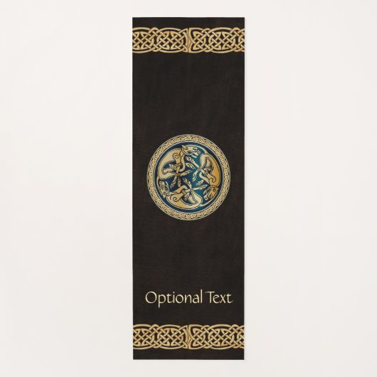 Celtic Wolf Knotwork Triad Yogamat (Voorkant)