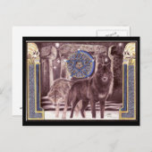 Celtic Wolf Magic Briefkaart (Voorkant / Achterkant)