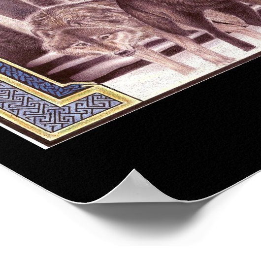 Celtic Wolf Magic Poster (Hoek)