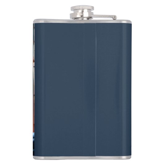 Celtic Wolf Moonlit Forest Heupfles (Achterkant)