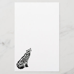 Celtic Wolf Stationery Briefpapier