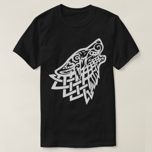 Celtic Wolf White T-shirt (Design voorkant)