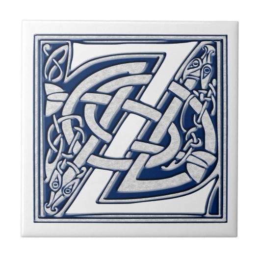 Celtic Z monogram Tegeltje (Voorkant)