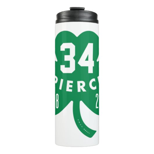 Celtics - Pierce 34 Retired Number Clover (Green) Thermosbeker (Voorkant)