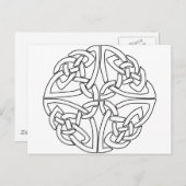 celtisch roos briefkaart (Voorkant / Achterkant)