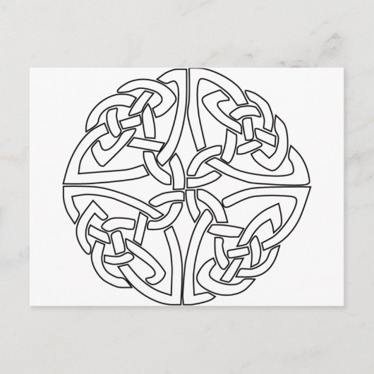 celtisch roos briefkaart (Voorkant)