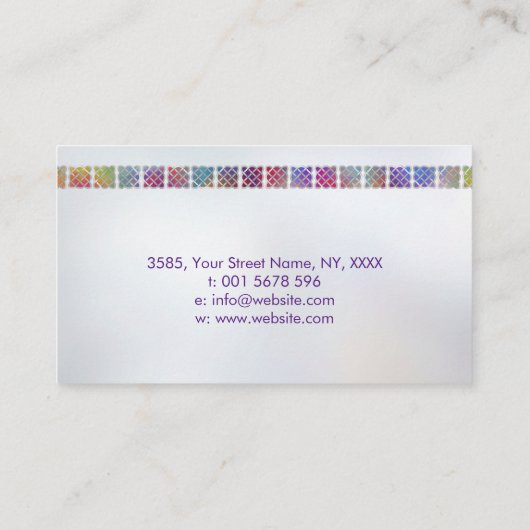 Celtische boom van het leven - Yggdrasil - Pearl e Visitekaartje (Achterkant)