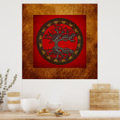 Celtische boom van leven poster (Keuken)