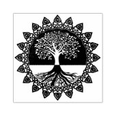 Celtische boom van leven 	rubberstempel (Afrduk)