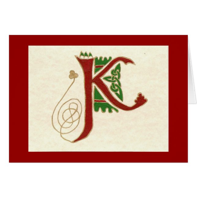 CELTISCHE BRIEF K (Voorkant Horizontaal)