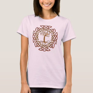 Celtische cirkelboom van het leven T-shirt