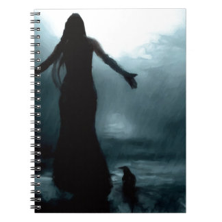 celtische godin morrigan kraaien regenwater notitieboek