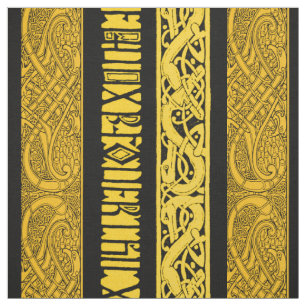 Celtische grenzen in goud stof