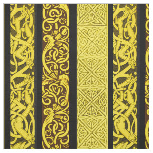 Celtische grenzen in goud stof