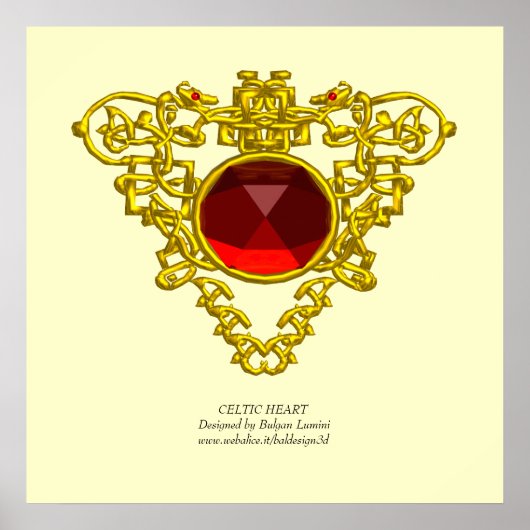 CELTISCHE HART POSTER (Voorkant)