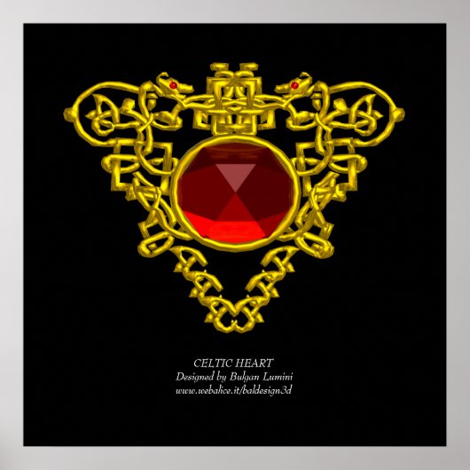 CELTISCHE HART POSTER (Voorkant)