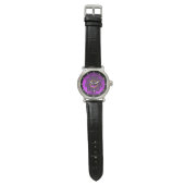 CELTISCHE KENNISSTROOM EN PAARSE AMETHYST GEM STON HORLOGE (Vlak)