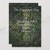 Celtische knoopwerk bruiloftsreceptie kaart (Voorkant / Achterkant)