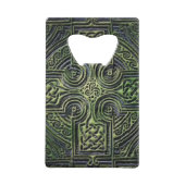 Celtische knowhow St. Patrick's Day Kredietkaart Flessenopener (Achterkant)