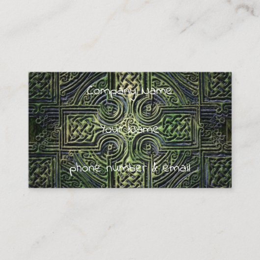 Celtische knowhow St. Patrick's Day Visitekaartje (Voorkant)