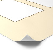 Celtische symbolen en bladbekleding 12 tabel blanc poster (Hoek)