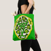 Celtische symbooldruk tote bag (Dichtbij)