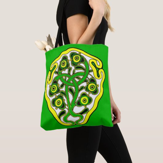 Celtische symbooldruk tote bag (Dichtbij)