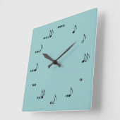 Celui d'une horloge carrée aimable de note de (Angle)