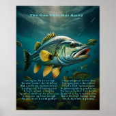 Celui Qui S'Est Éloigné Poster Avec Poème (Devant)