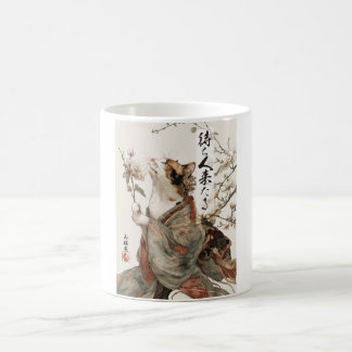"Celui qui viendra" Mug d'art félin japonais