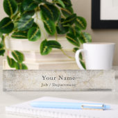 Cement effet pierre cadre Bureau Nom Plaque
