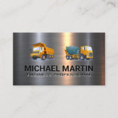 Cement en stortbak | Bouwvoertuigen Visitekaartje (Voorkant)